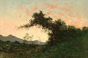 Jules Tavernier Marin Sunset in Back of Petaluma by Jules Tavernier oil painting reproduction